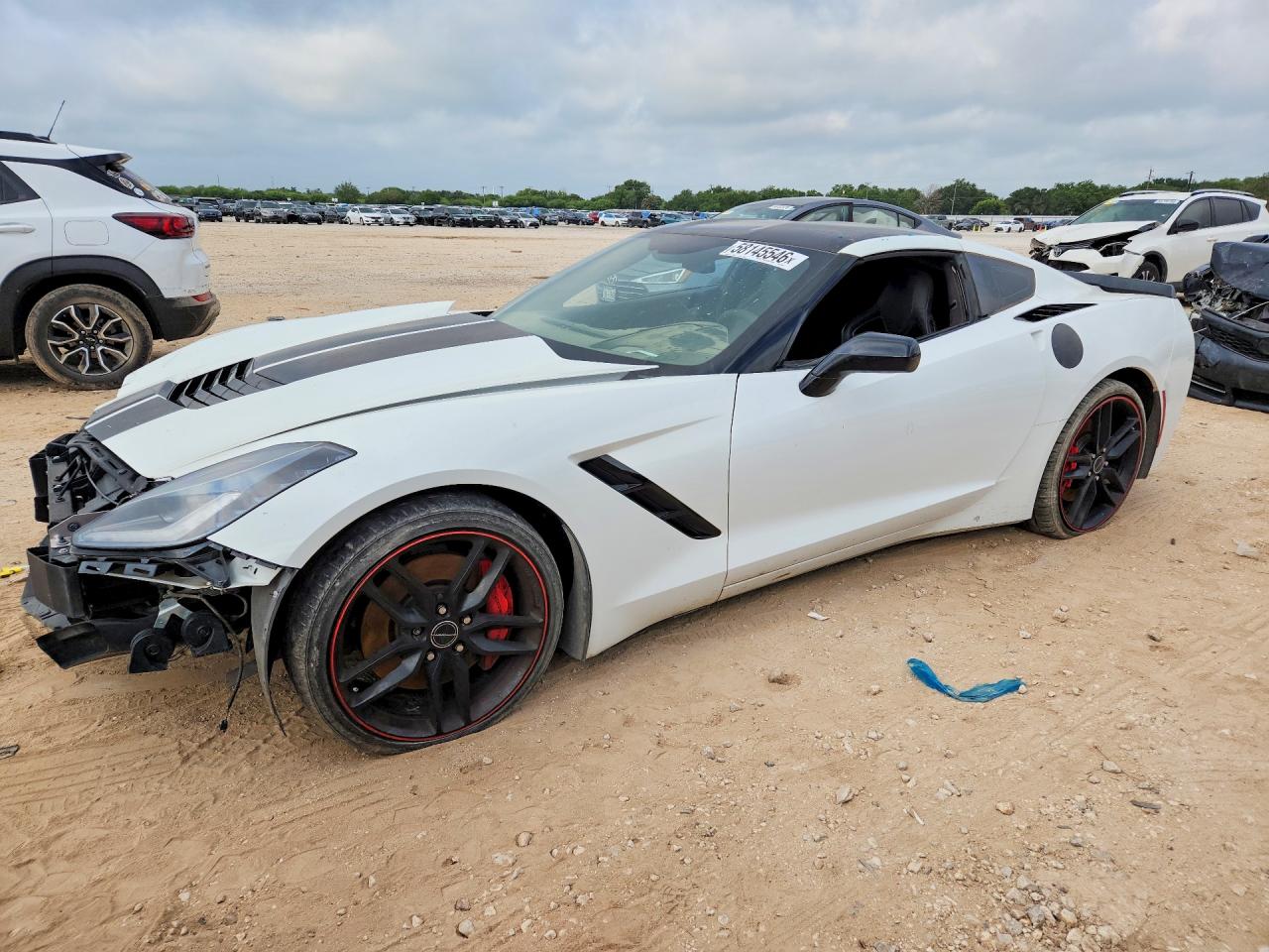 2015 Chevrolet Corvette Stingray Z51 3lt White vin: 1G1YM2D72F5120249