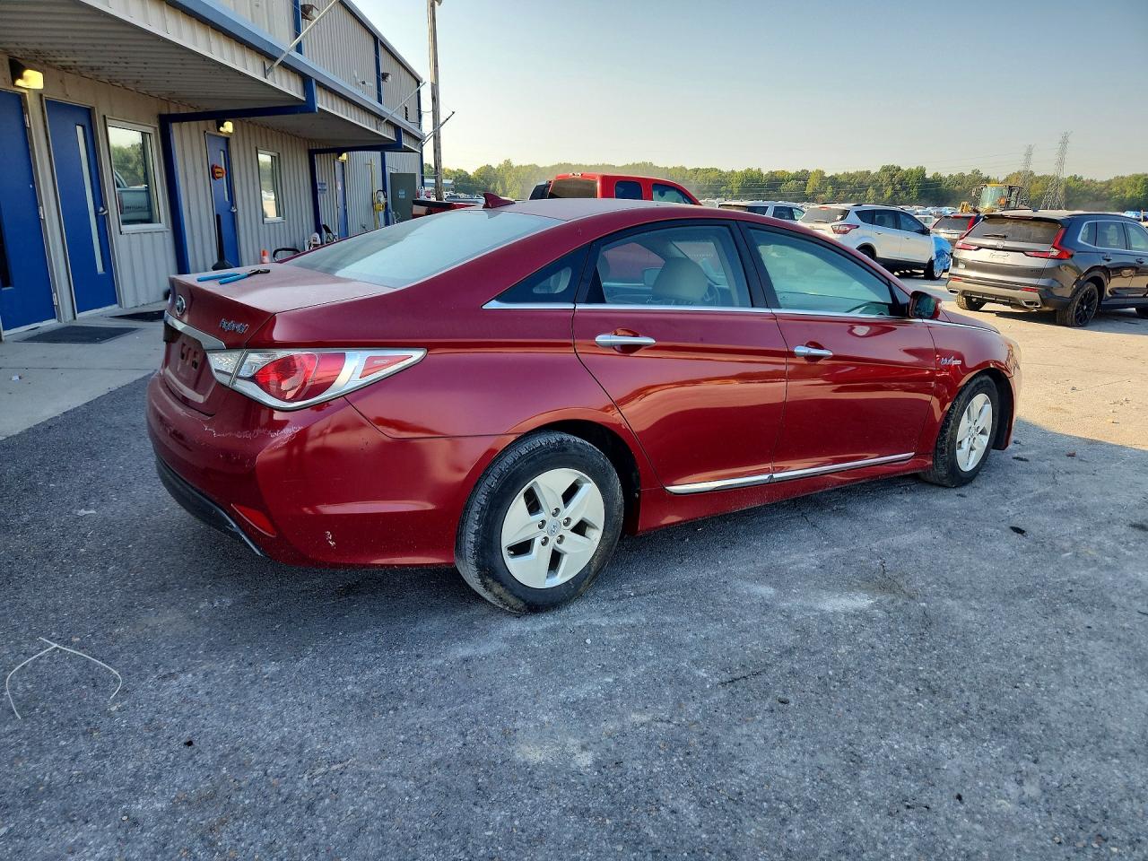 2012 Hyundai Sonata Hybrid Красный vin: KMHEC4A48CA037751