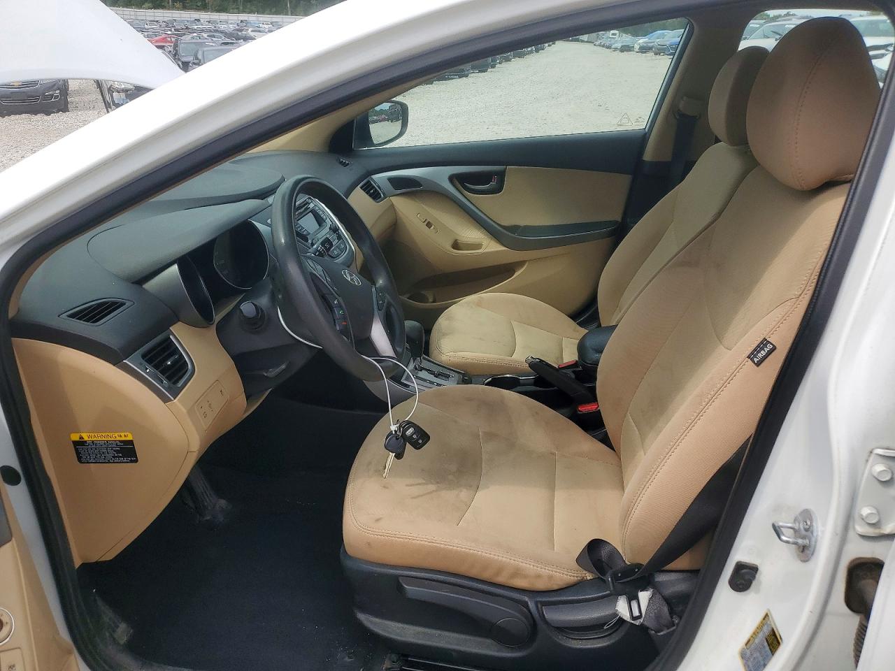 2013 Hyundai Elantra Gls White vin: 5NPDH4AE1DH346644