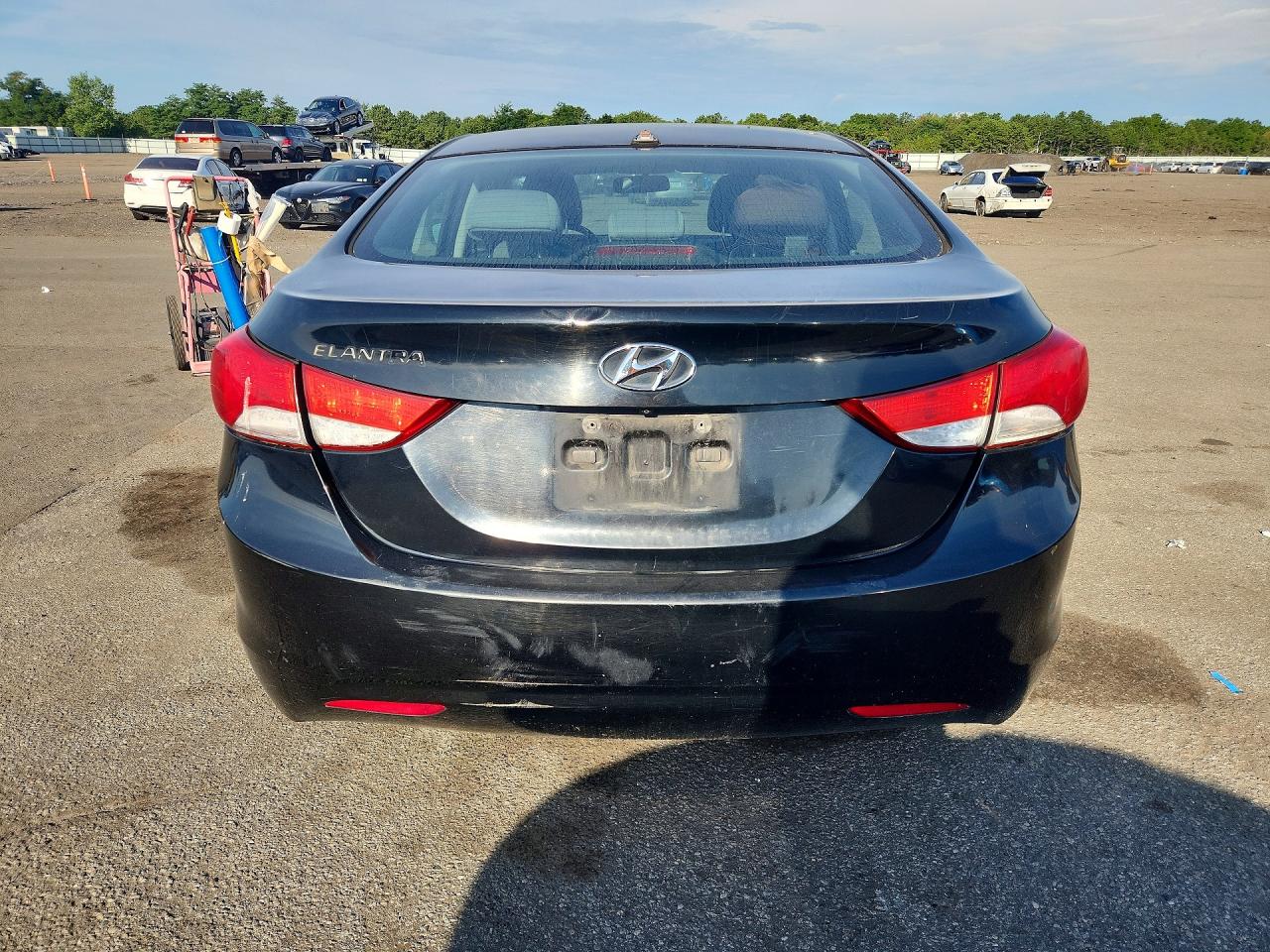 2011 Hyundai Elantra Gls Black vin: KMHDH4AEXBU089305
