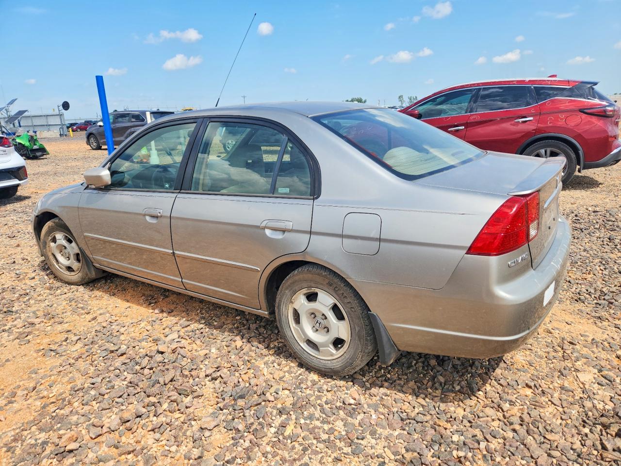 2003 Honda Civic Hybrid Gray vin: JHMES96603S019381