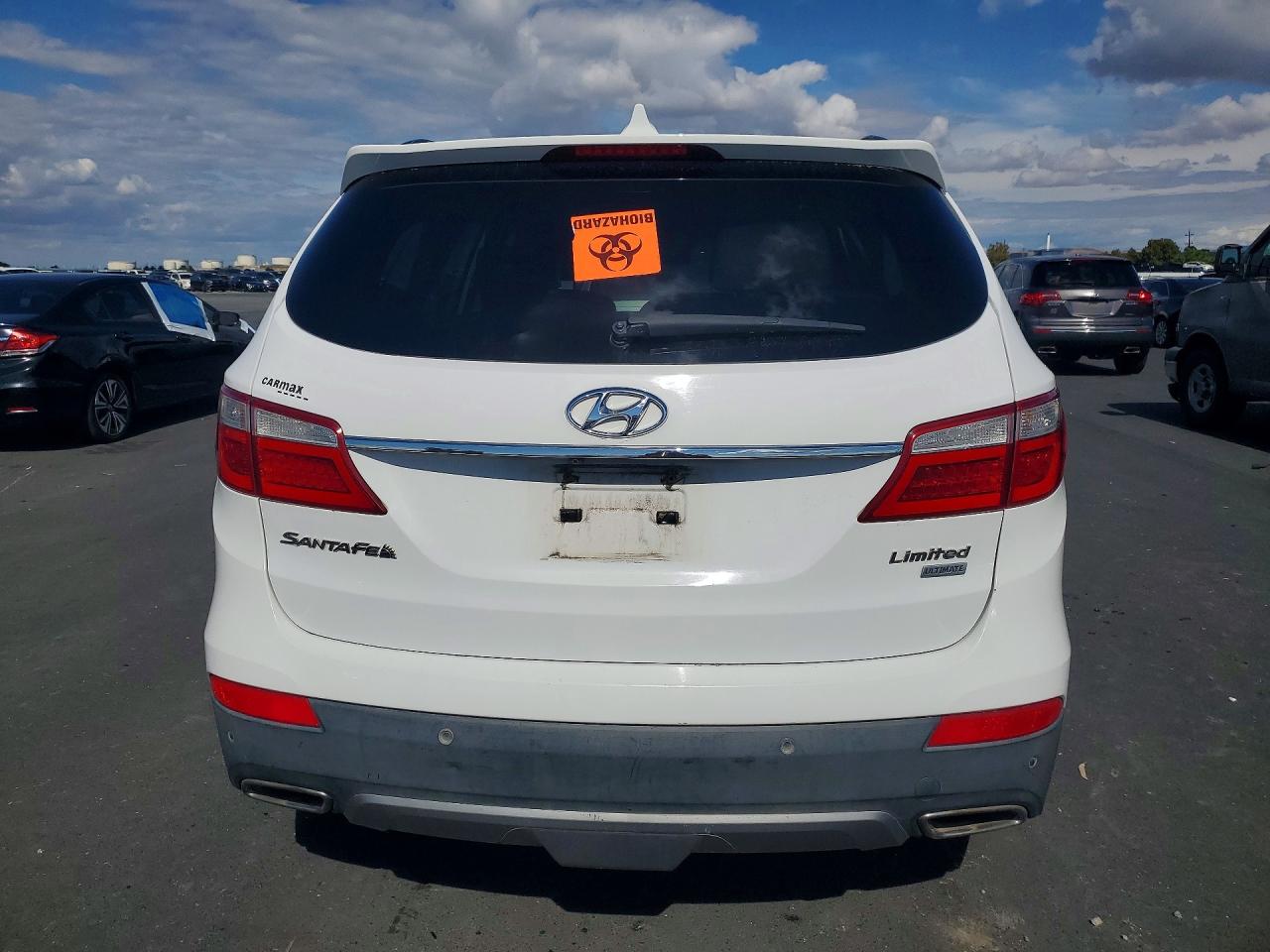 2015 Hyundai Santa Fe Limited White vin: KM8SR4HFXFU095453