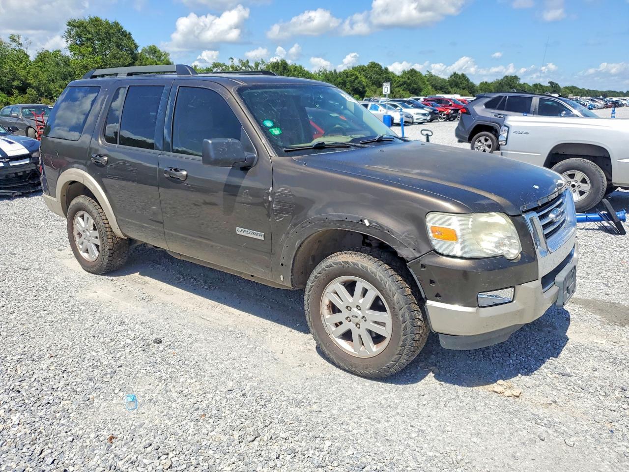 2008 Ford Explorer Eddie Bauer Green vin: 1FMEU64E08UA11034