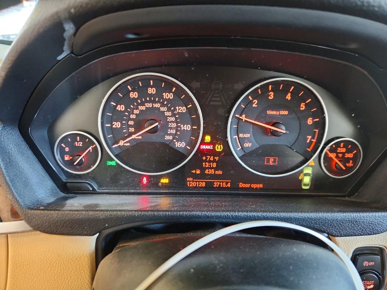 2013 Bmw 328 I Sulev Brown vin: WBA3C1C51DF439399