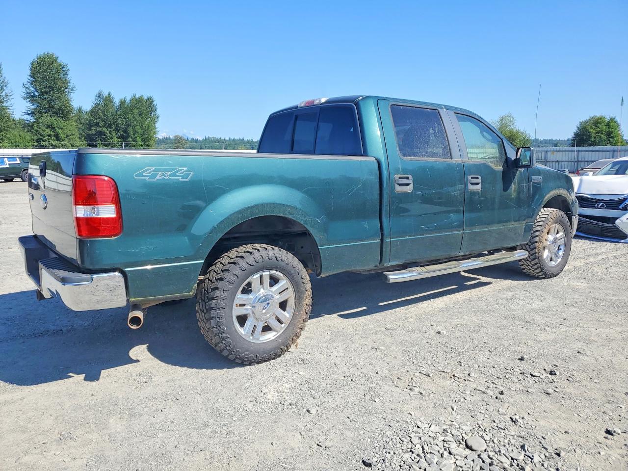 2008 Ford F150 Supercrew Green vin: 1FTPW14V98KD61395