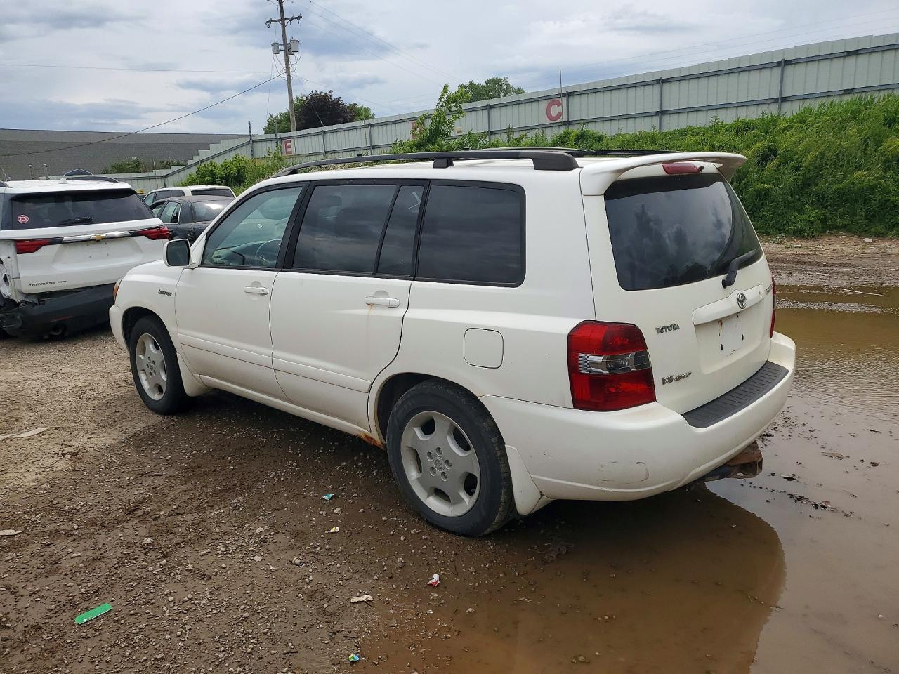 2005 Toyota Highlander Limited White vin: JTEEP21A550115569