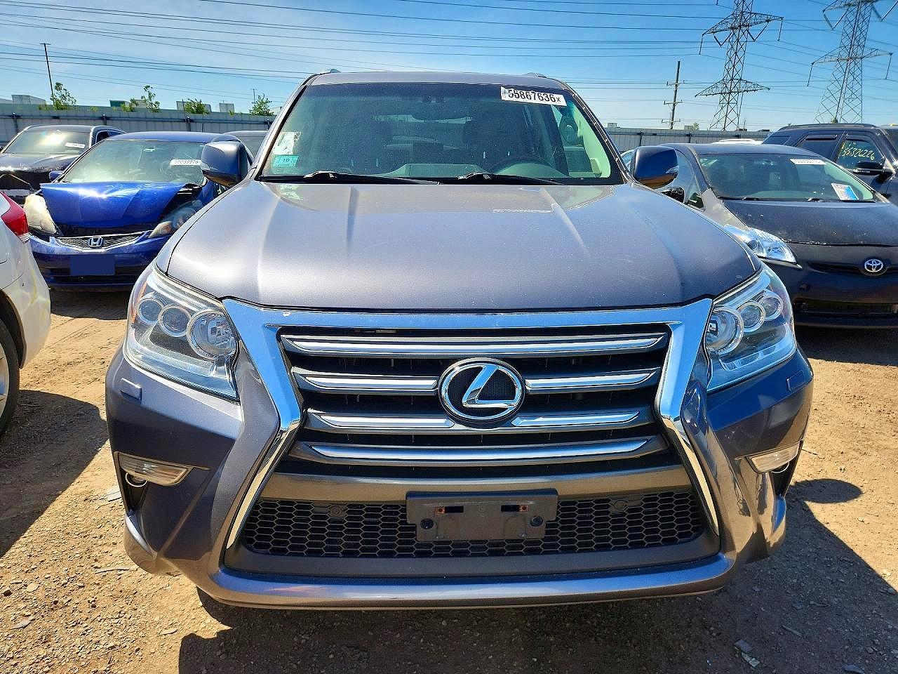 2015 Lexus Gx 460 Gray vin: JTJBM7FX1F5108159