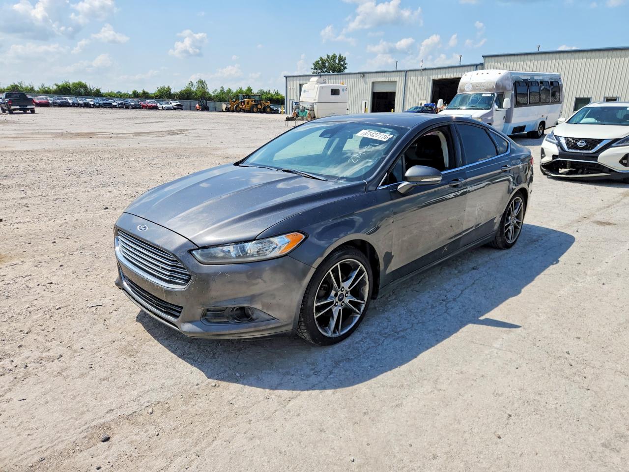 2015 Ford Fusion Titanium Gray vin: 3FA6P0K93FR274499