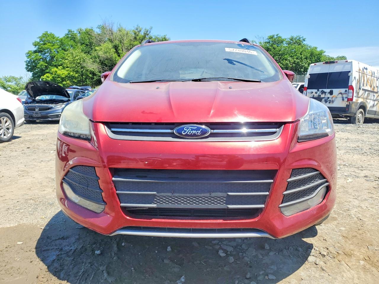 2014 Ford Escape Red vin: 1FMCU0GX4EUA68964