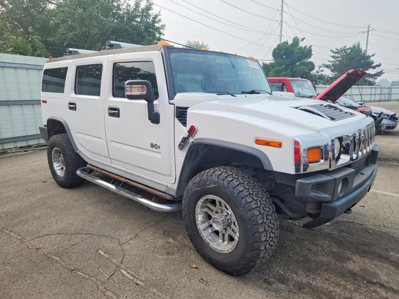 2007 Hummer H2 White vin: 5GRGN23U37H108939