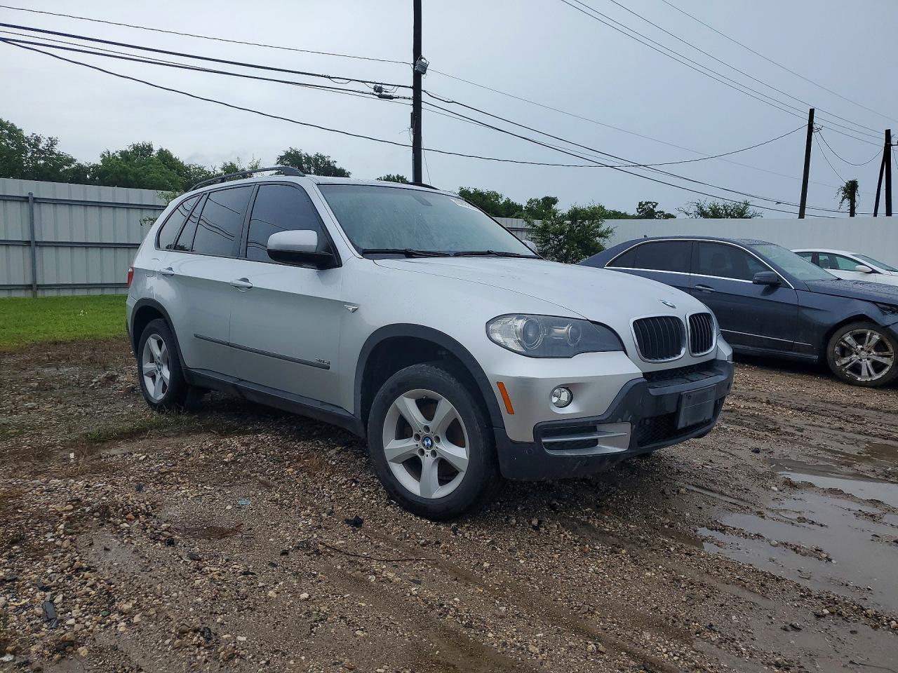 2008 Bmw X5 3.0i Silver vin: 5UXFE43528L033942