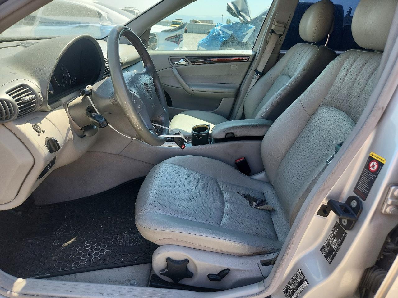 2005 Mercedes-benz C 240 Silver vin: WDBRF61J75F580768