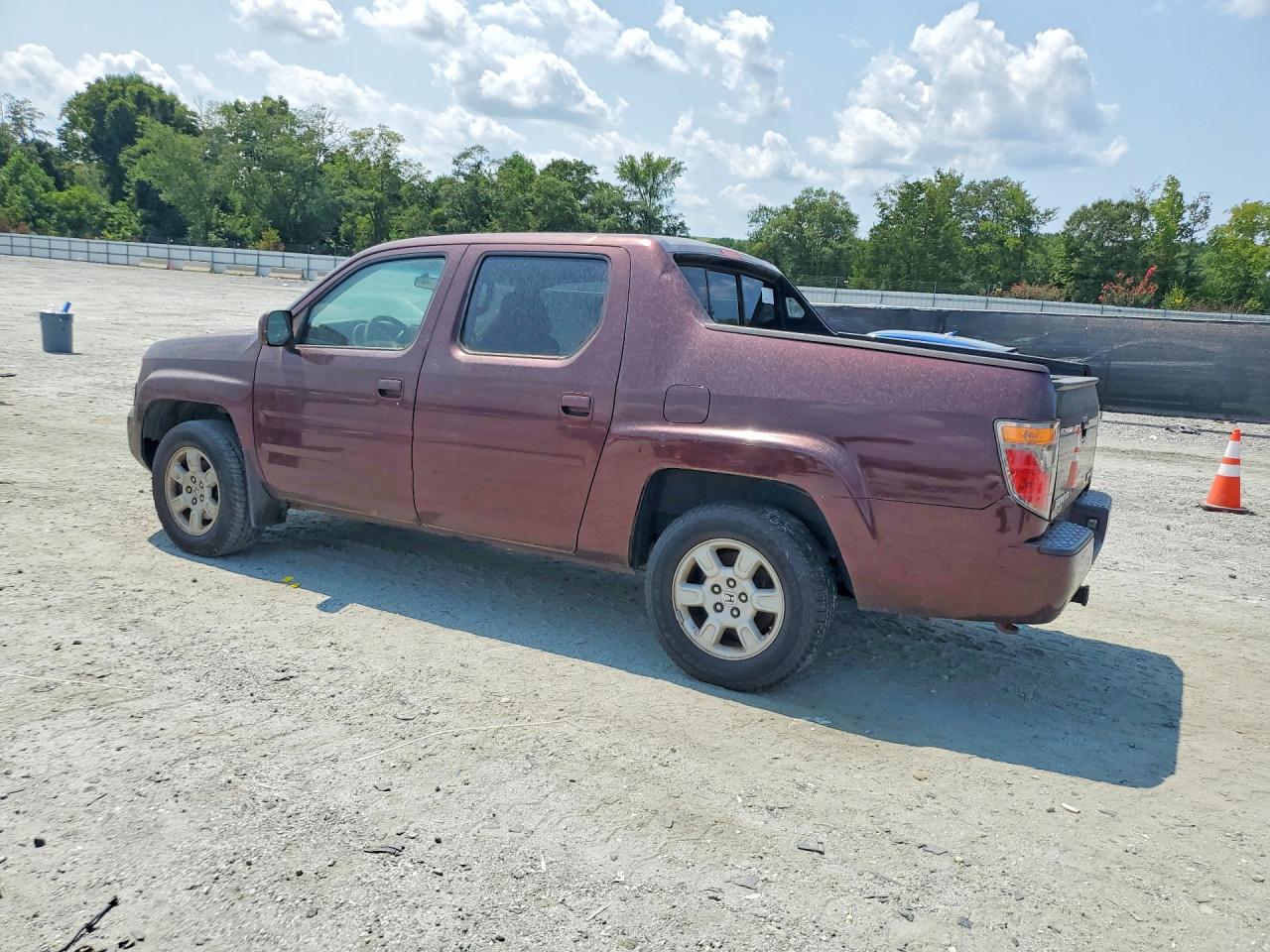 2007 Honda Ridgeline Rts Maroon vin: 2HJYK16477H532098