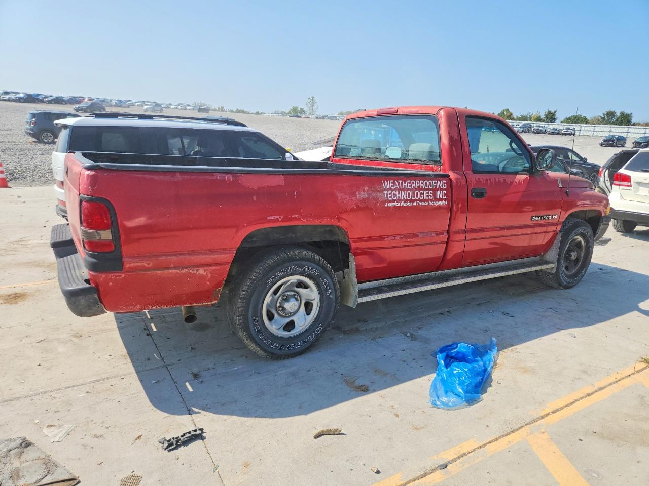 1998 Dodge Ram 1500 Red vin: 1B7HC16X5WS655854