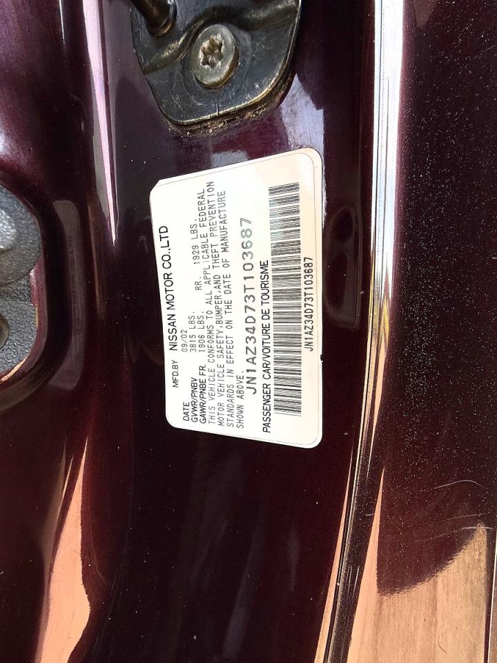2003 Nissan 350z Coupe Purple vin: JN1AZ34D73T103687