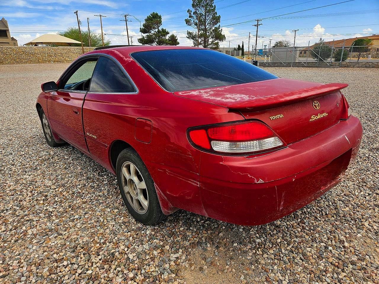 1999 Toyota Camry Solara Sle V6 Burgundy vin: 2T1CF22P5XC135377