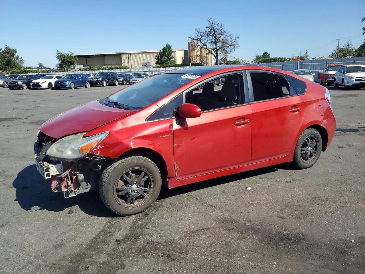 2012 Toyota Prius Three Red vin: JTDKN3DU1C1544157