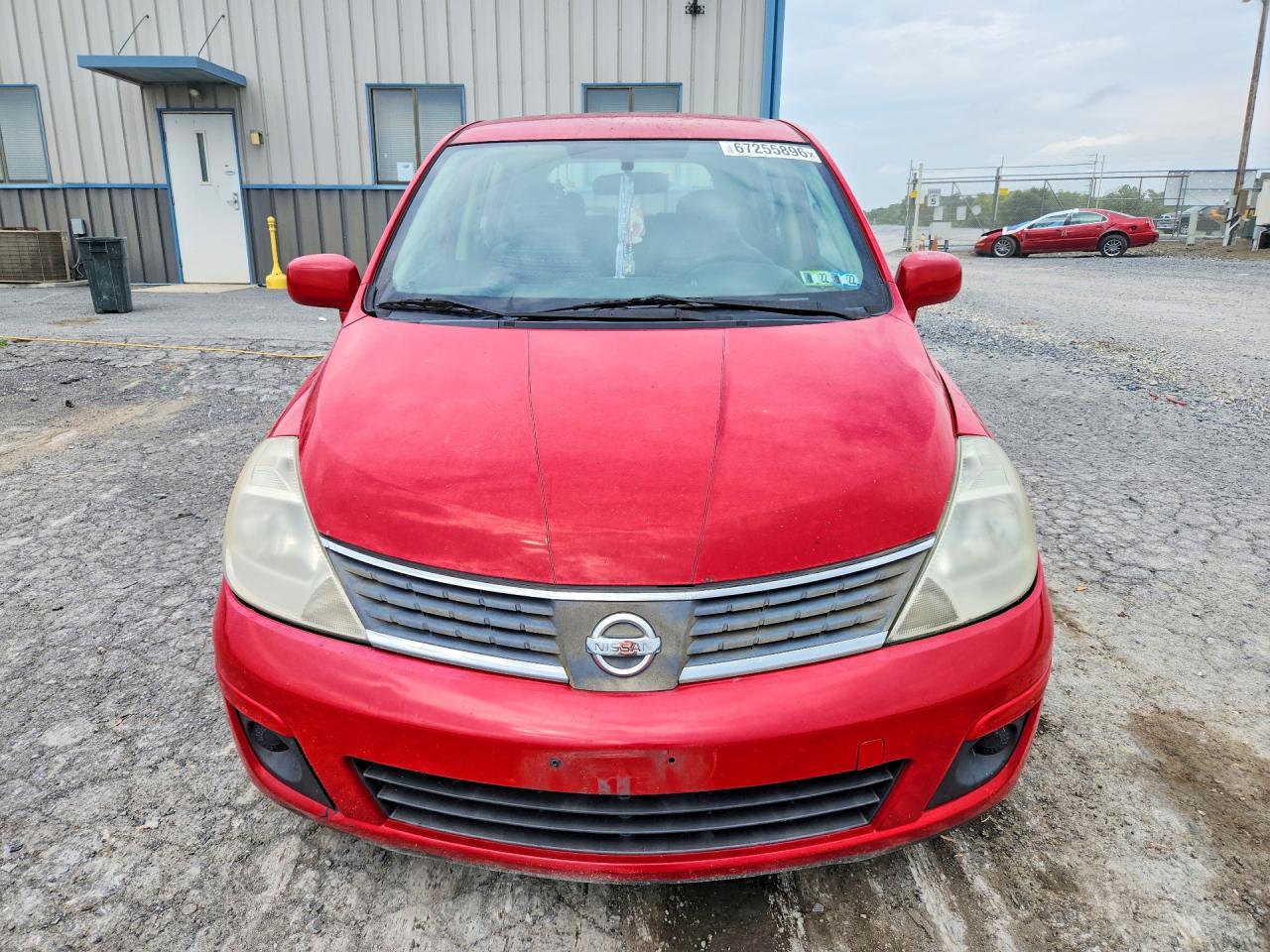 2009 Nissan Versa 1.8 S Red vin: 3N1BC13E19L364959