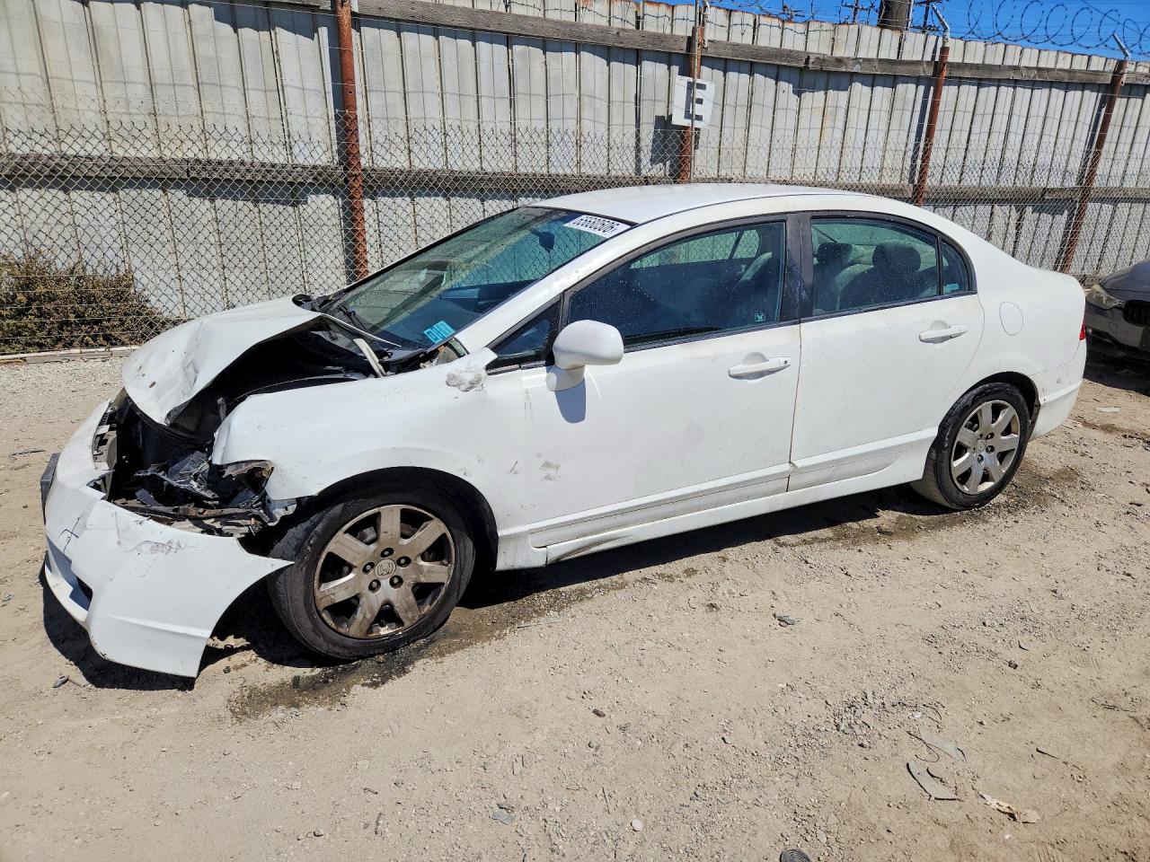 2009 Honda Civic Lx White vin: 1HGFA16509L000903