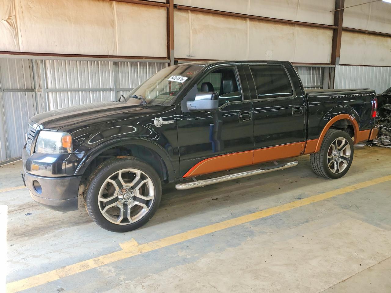 2008 Ford F150 Supercrew Black vin: 1FTRW145X8FA79879