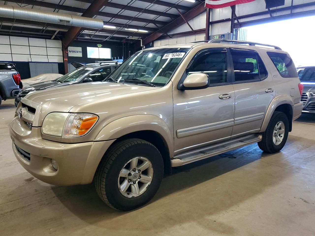2007 Toyota Sequoia Sr5 Beige vin: 5TDBT44A57S290513