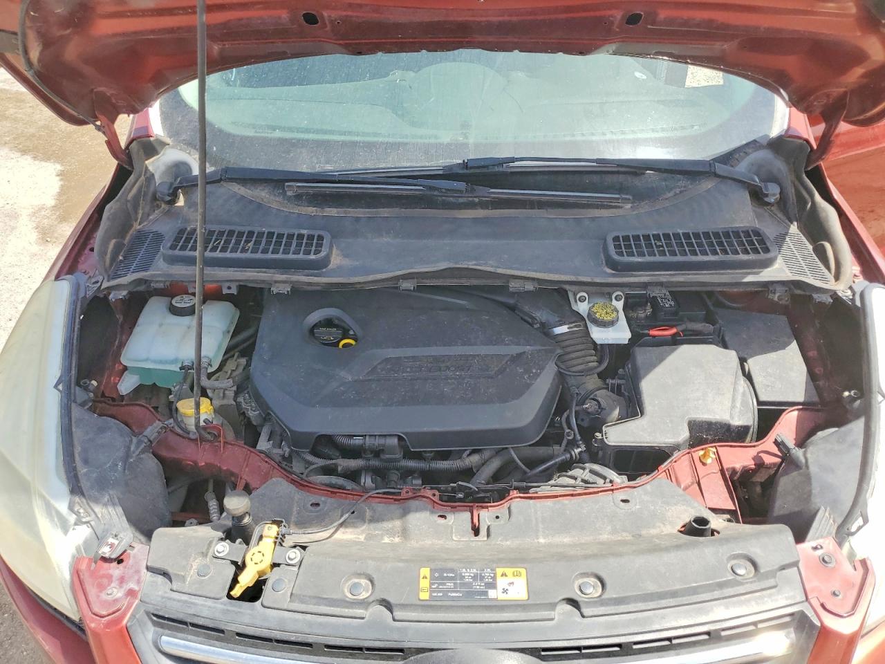 2014 Ford Escape Se Orange vin: 1FMCU0GX7EUD57885