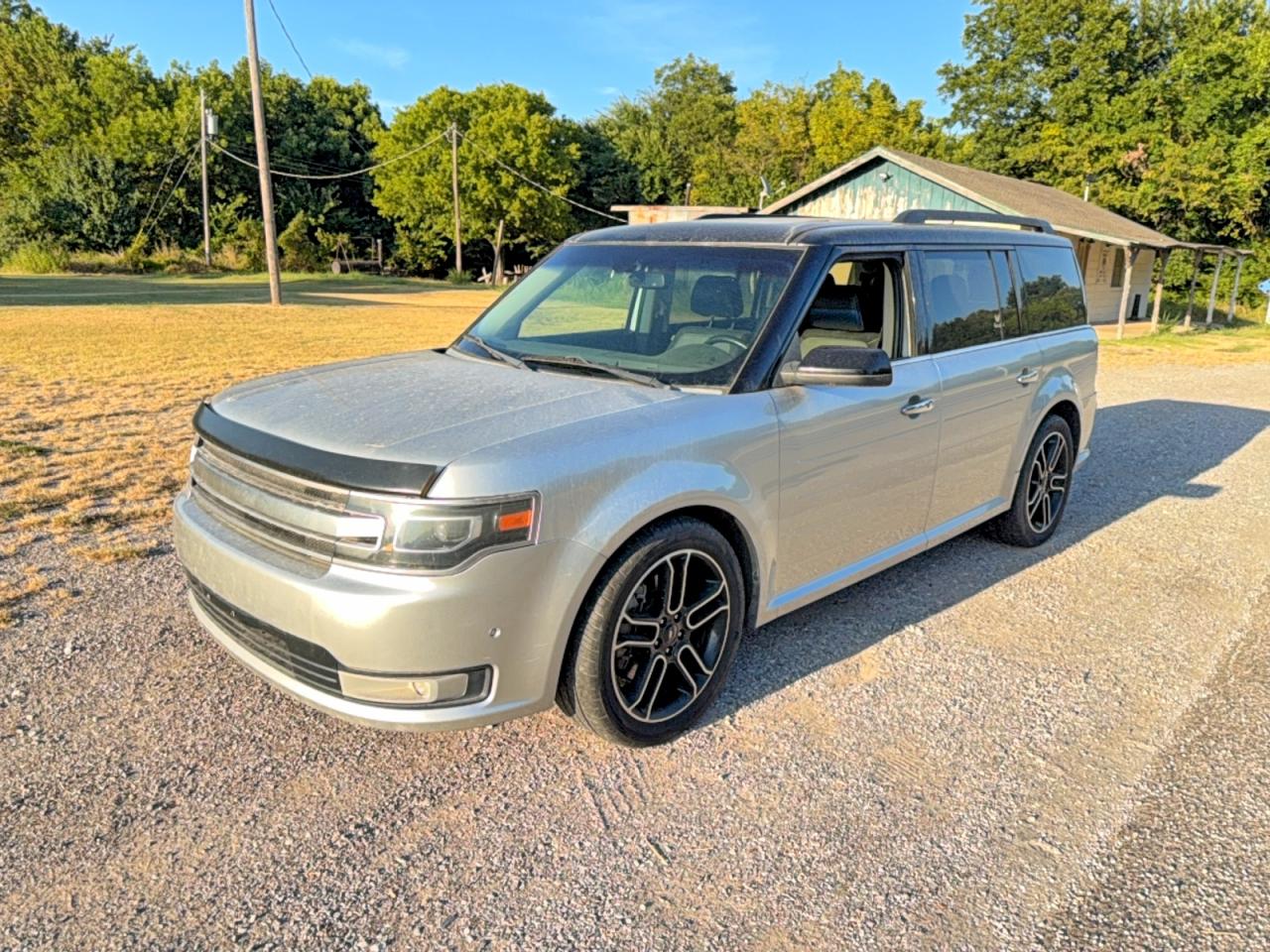 2014 Ford Flex Limited Silver vin: 2FMHK6DT1EBD23253