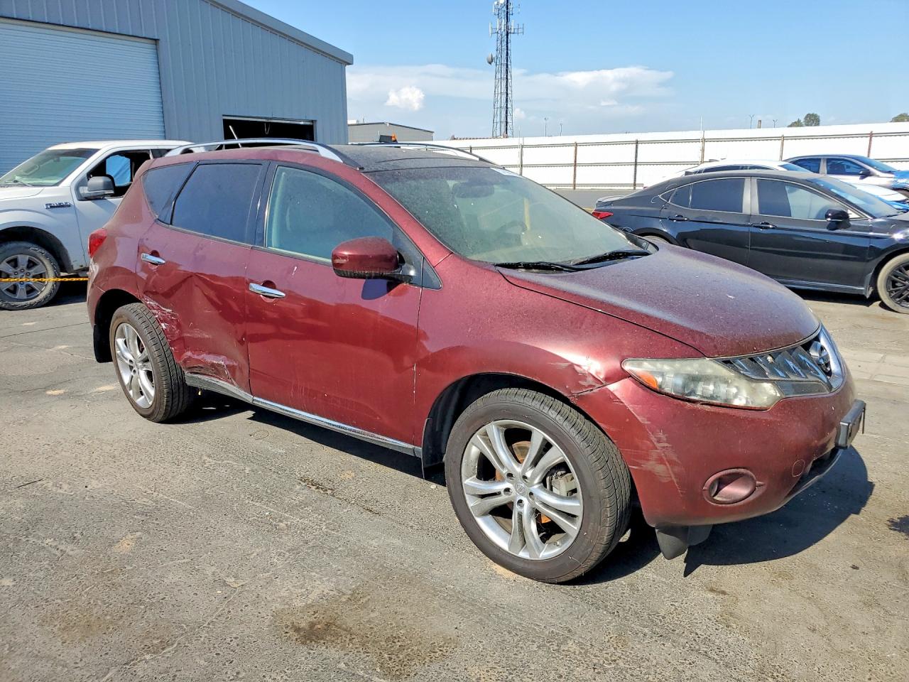 2010 Nissan Murano S Maroon vin: JN8AZ1MU4AW004200