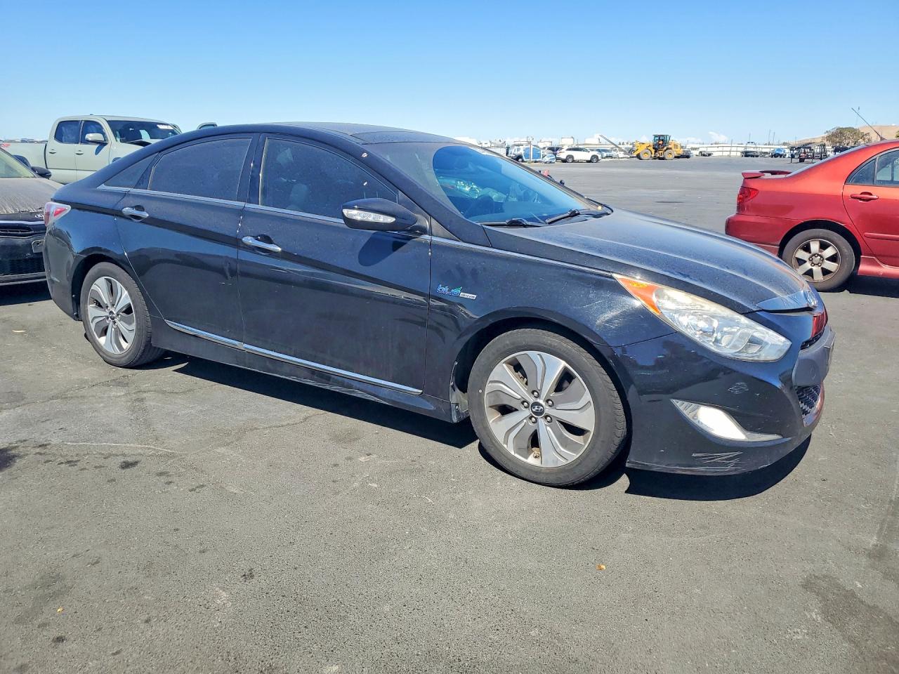 2013 Hyundai Sonata Hybrid Black vin: KMHEC4A43DA076765