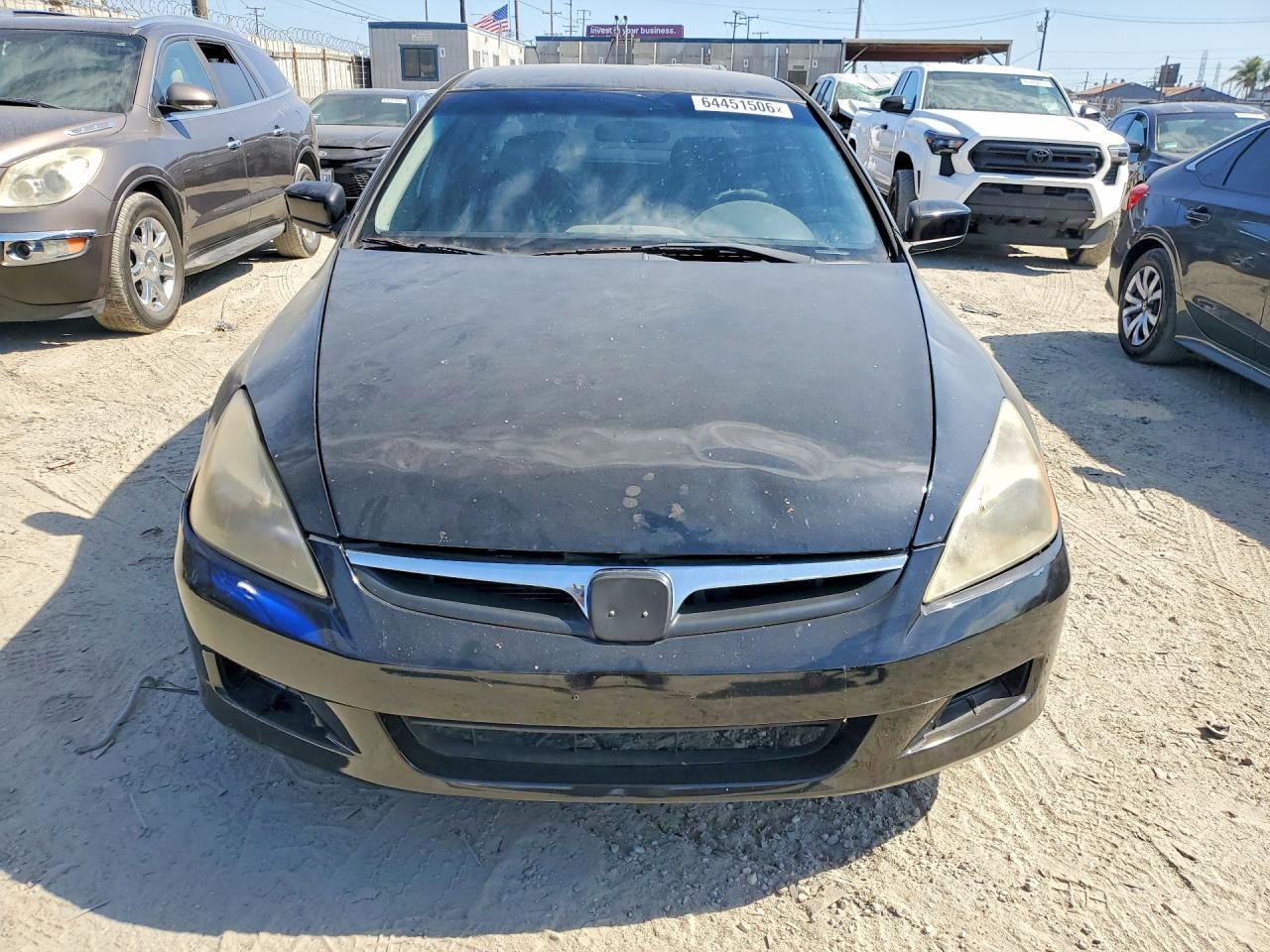 2007 Honda Accord Lx Black vin: 1HGCM56497A221143