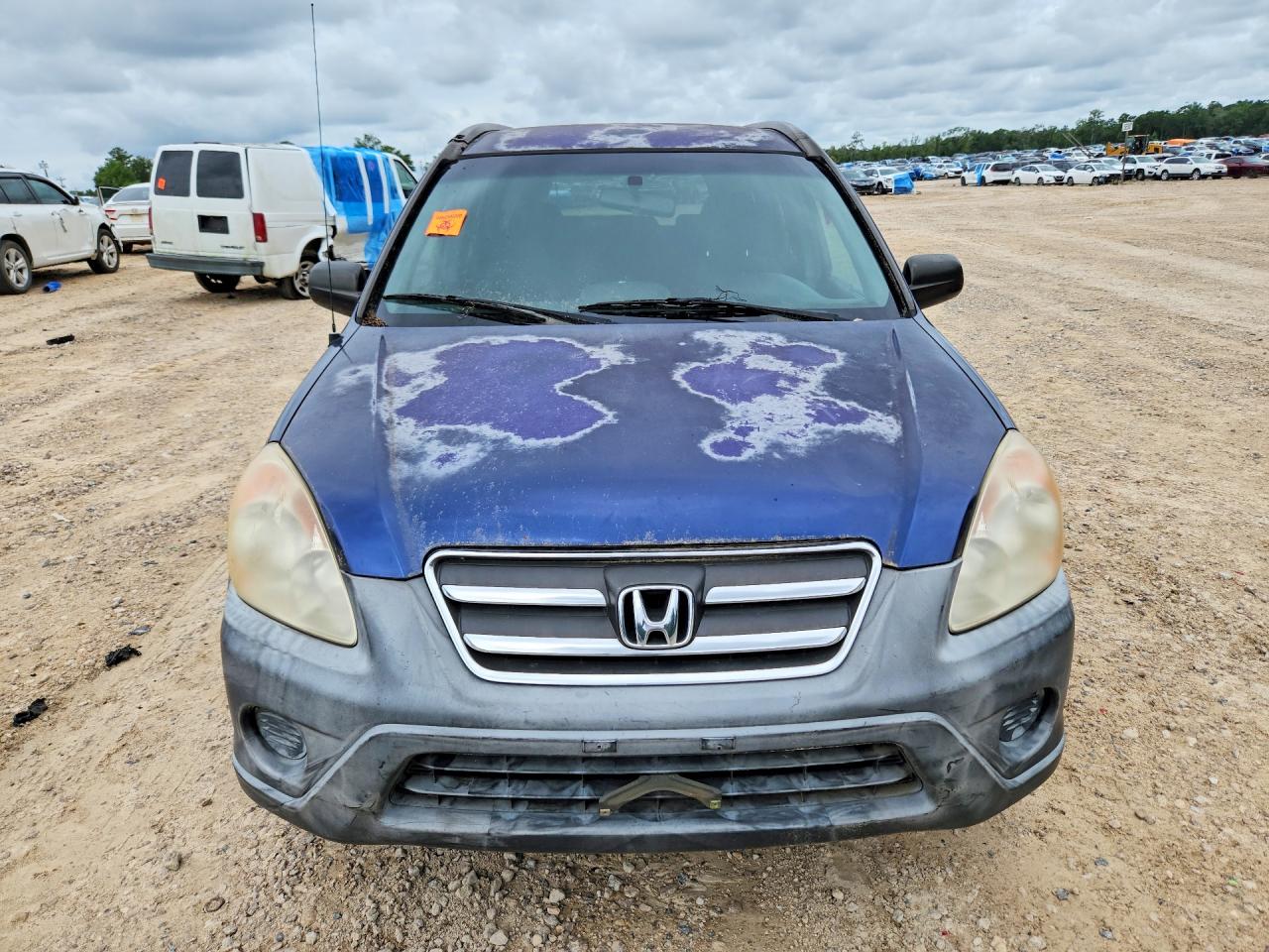 2005 Honda Cr-v Lx Blue vin: JHLRD68505C018571
