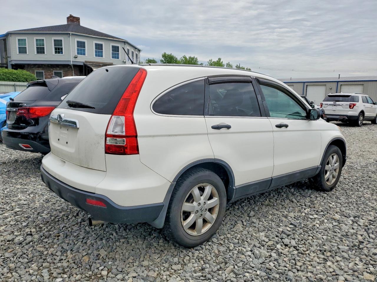 2009 Honda Cr-v Ex White vin: 5J6RE48599L058940