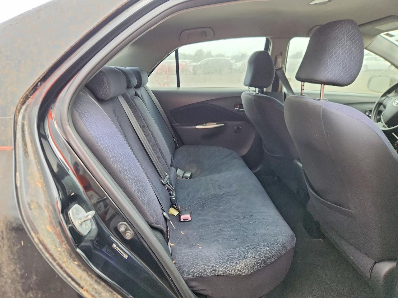 2007 Toyota Yaris Base Black vin: JTDBT923871165388