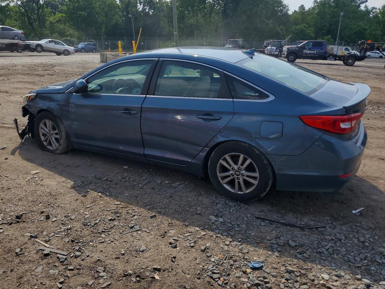 2015 Hyundai Sonata Blue vin: 5NPE24AF7FH144442
