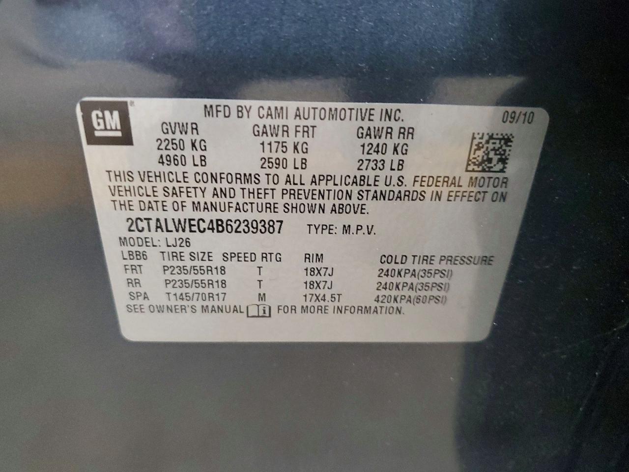 2011 Gmc Terrain Slt Gray vin: 2CTALWEC4B6239387