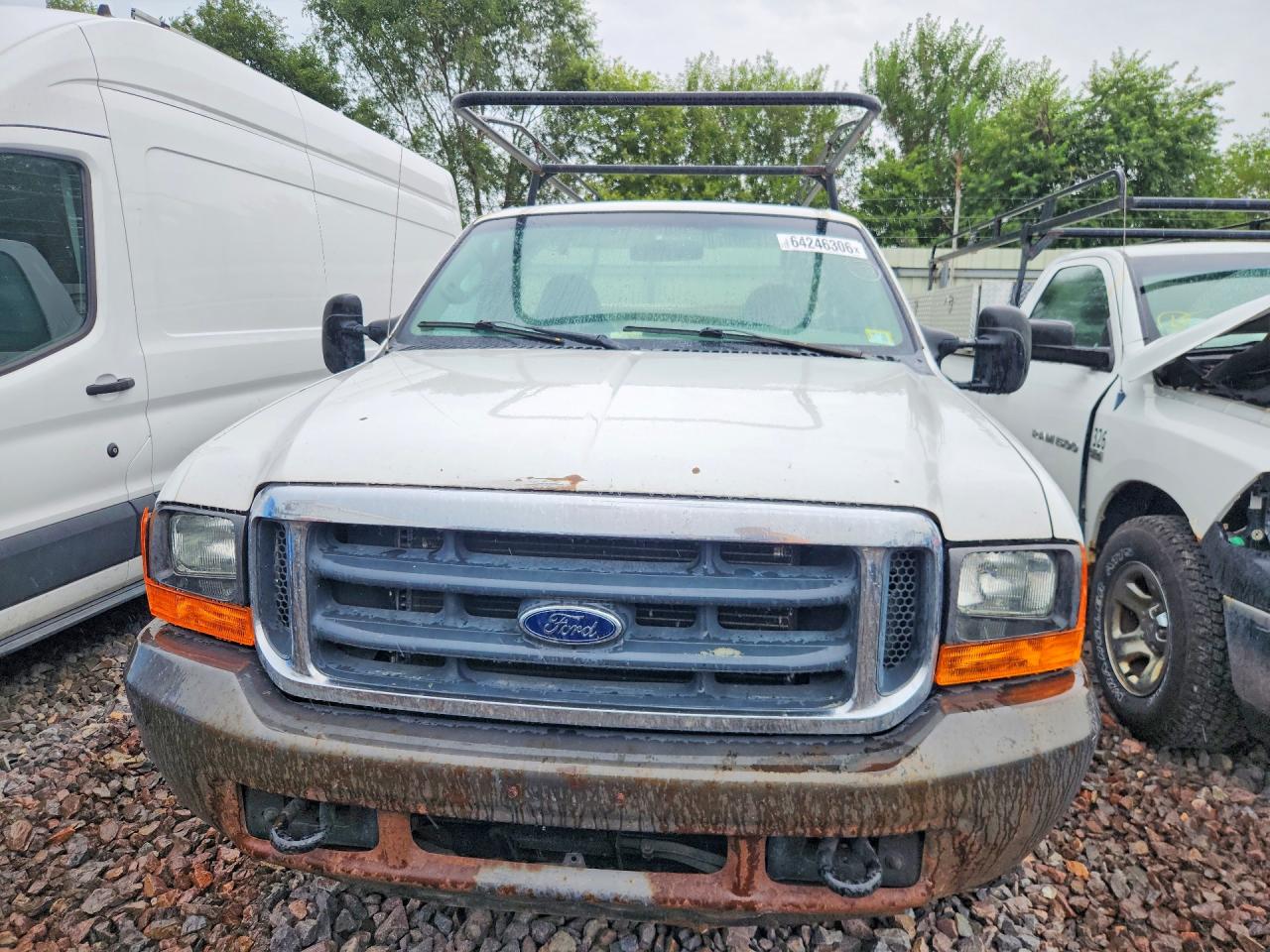 2004 Ford F250 White vin: 1FDNF20L34ED17768