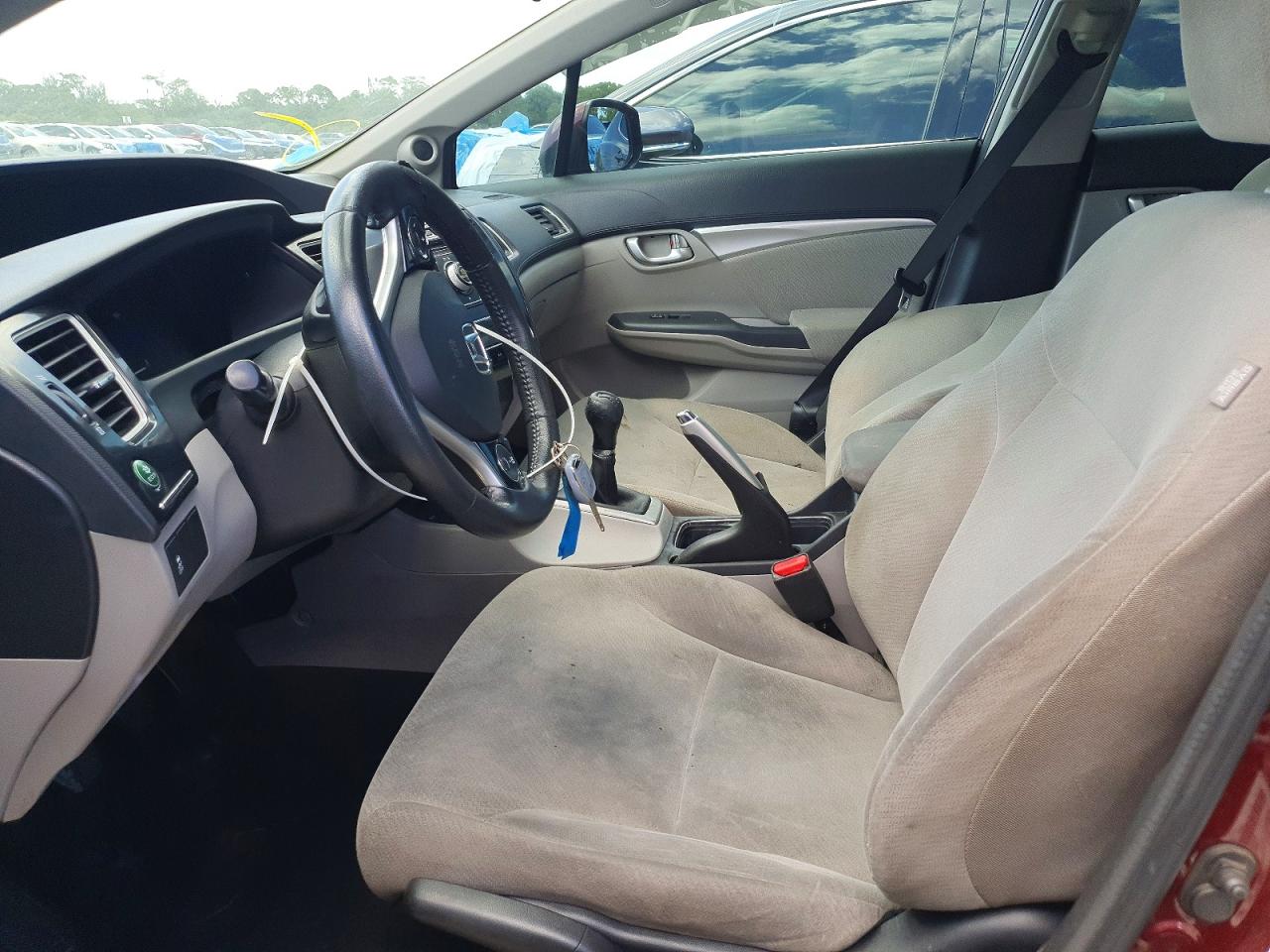 2013 Honda Civic Lx Burgundy vin: 2HGFB2E51DH017154