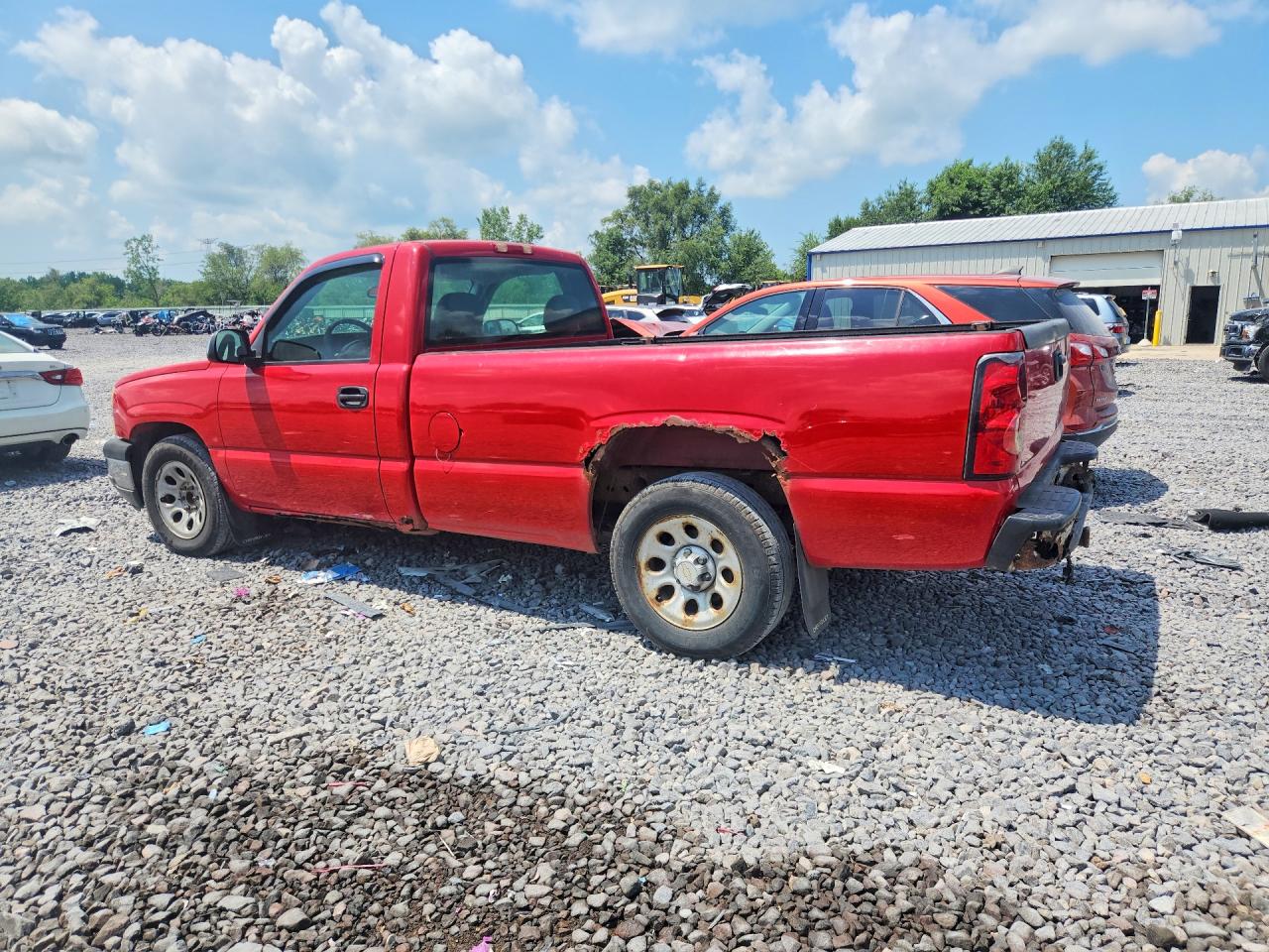 2005 Chevrolet Silverado C1500 Red vin: 1GCEC14X05Z330198