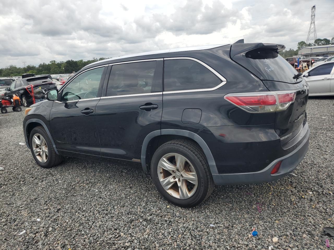 2014 Toyota Highlander Limited Black vin: 5TDYKRFH1ES031809