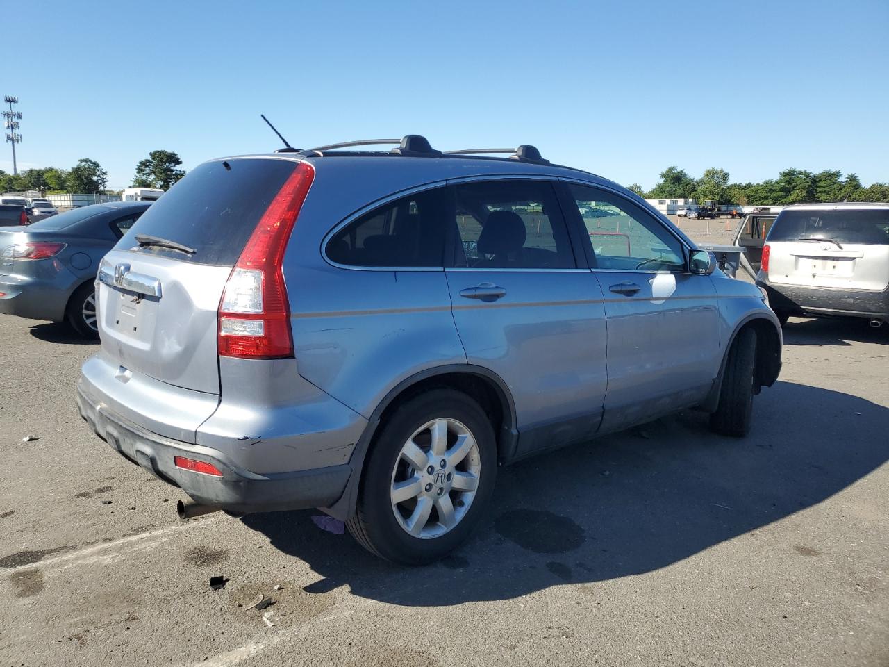 2008 Honda Cr-v Exl Silver vin: JHLRE487X8C054517