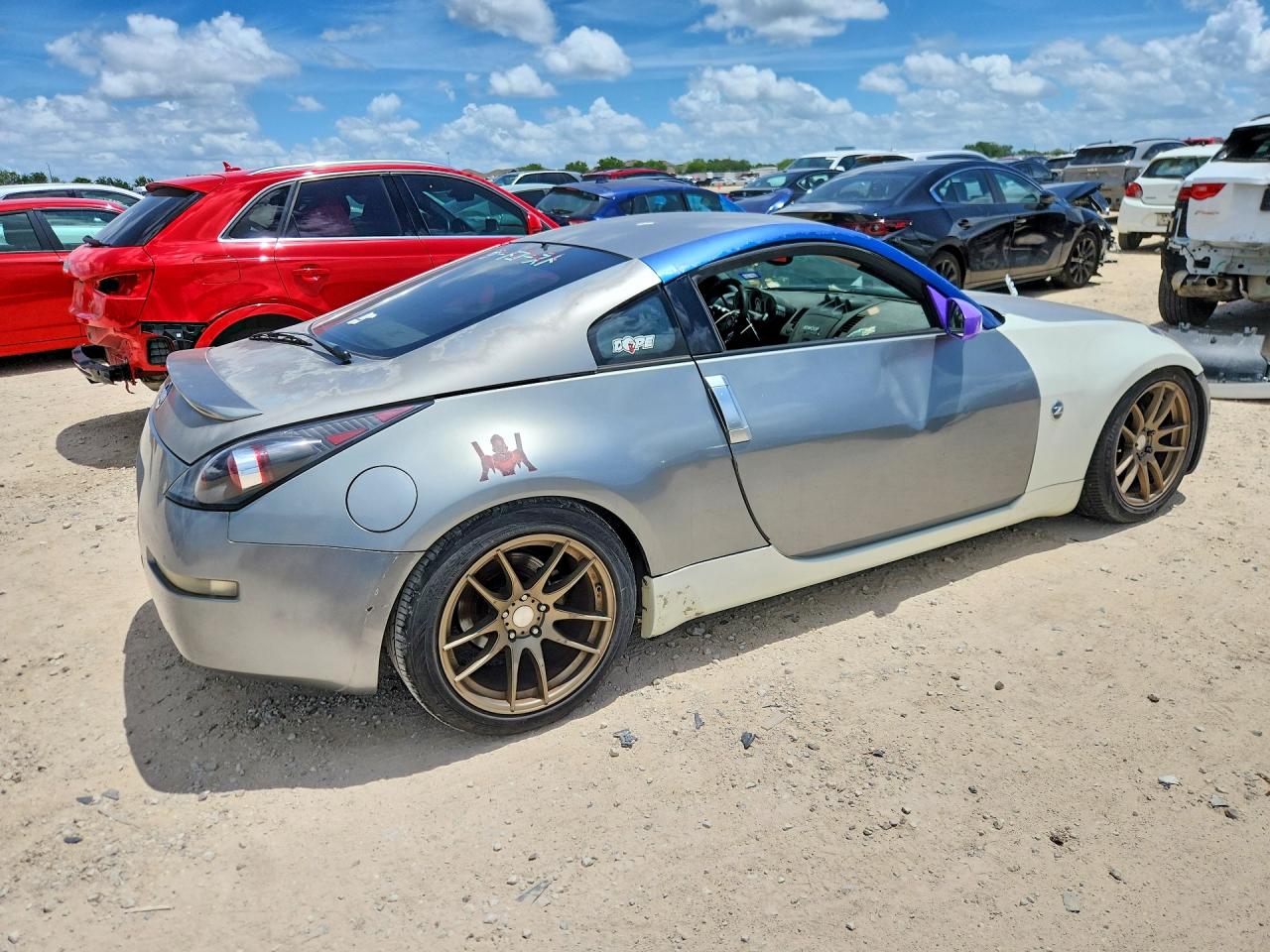 2005 Nissan 350z Coupe Gray vin: JN1AZ34E55M654299