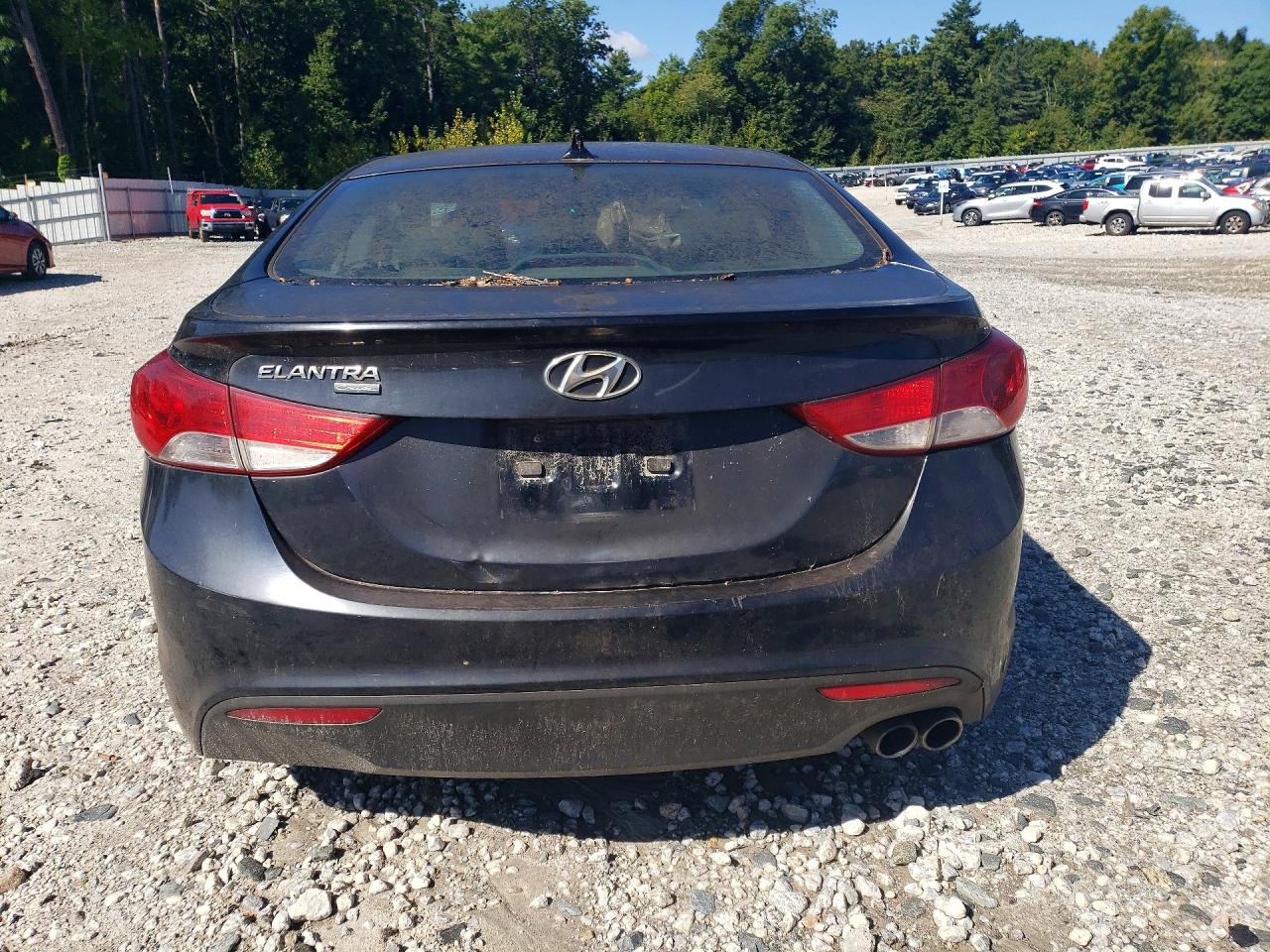 2013 Hyundai Elantra Coupe Se Black vin: KMHDH6AE2DU002768