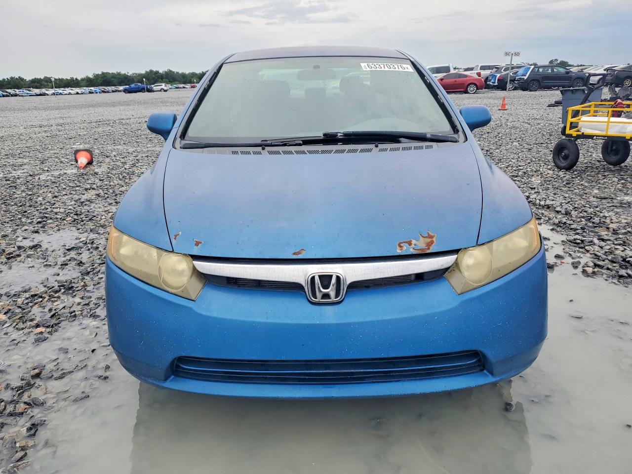 2007 Honda Civic Lx Blue vin: 1HGFA16517L001412