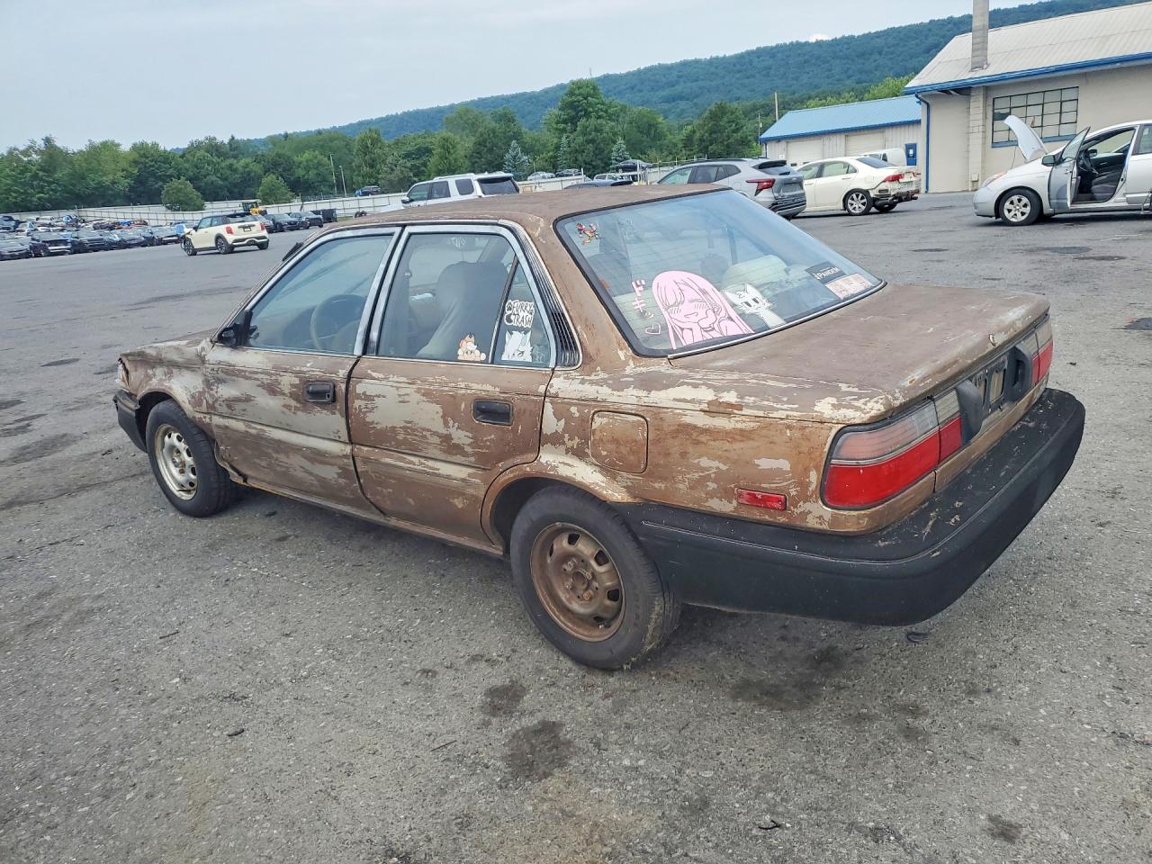 1988 Toyota Corolla Le Brown vin: JT2AE93EXJ3020346