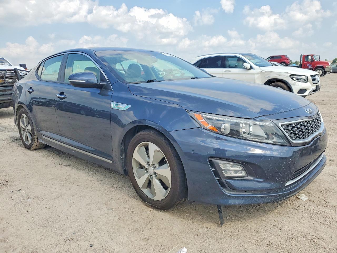 2014 Kia Optima Hybrid Gray vin: KNAGN4AD2E5068722