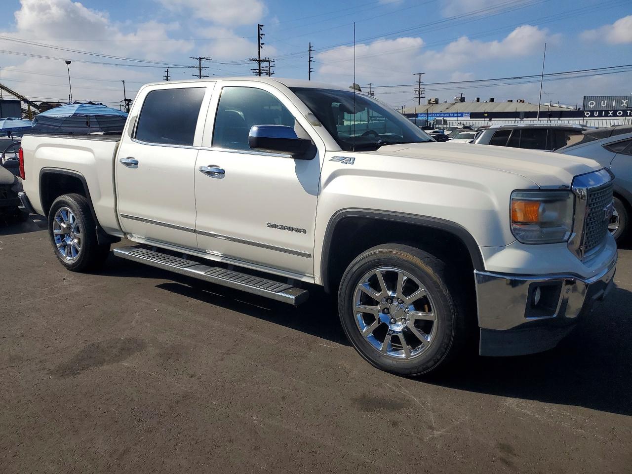 2014 Gmc Sierra K1500 Slt Cream vin: 3GTU2VEC2EG530212