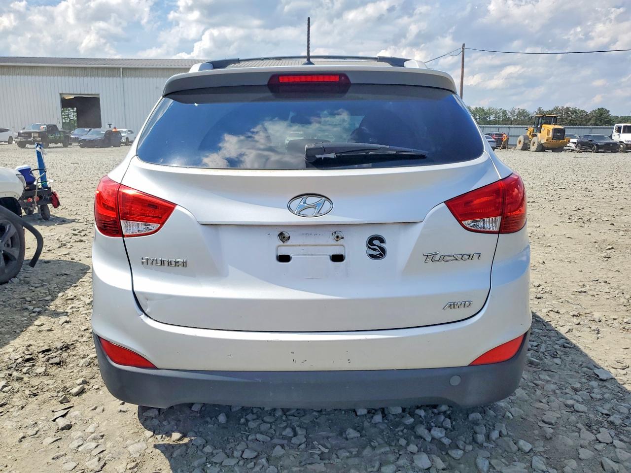 2013 Hyundai Tucson Gls Silver vin: KM8JUCAC8DU593247
