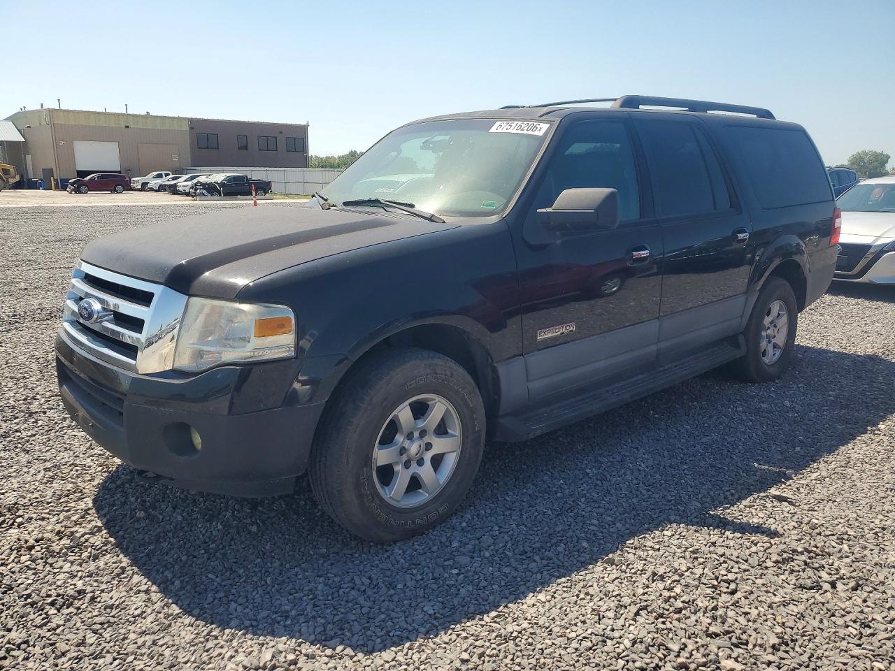 2007 Ford Expedition El Xlt Black vin: 1FMFK16597LA91593