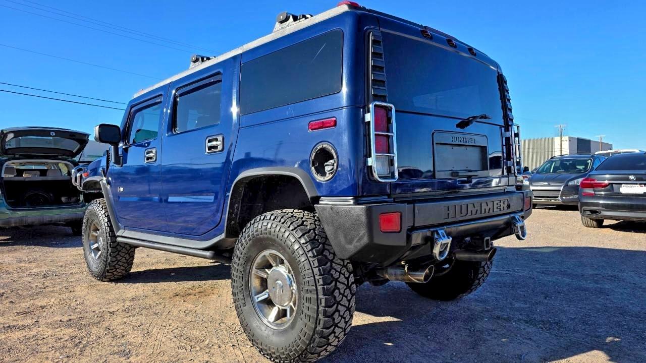 2007 Hummer H2 Blue vin: 5GRGN23U77H105784