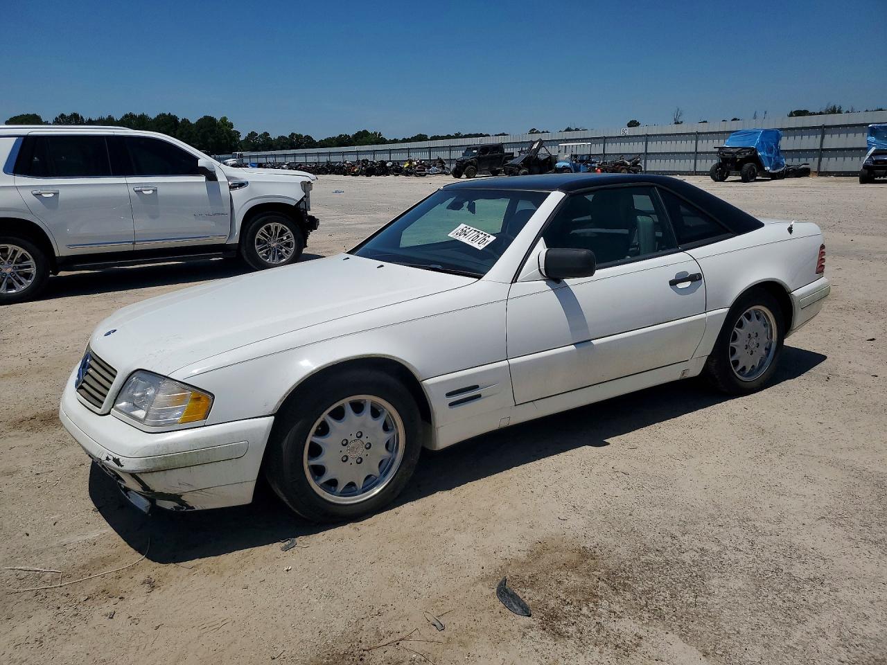 1997 Mercedes-benz Sl 500 White vin: WDBFA67F4VF140429